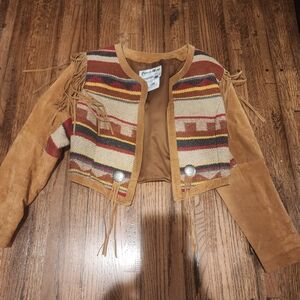 Pioneer Wear Tan and Multicolor Women's Jacket